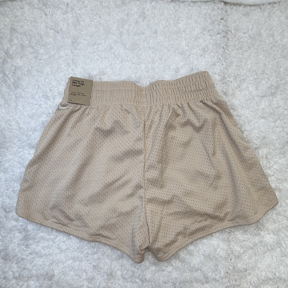 Nike Kobe Dri-FIT Athletic Mesh Shorts Beige Loose Fit Mid Thigh‎ Length Kids L - Picture 2 of 5